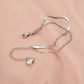 Stainless Steel Heart Love Bracelet for Women in the United States - Trendy Double-layer Pendant united states chf