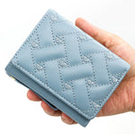 Simple Embroidered Love Heart Card Slots Wallet in Multiple Colors - Teleplus simple embroidered love heart card slots