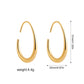 Simple European And American Style Oval Ear Hook High Profile And Generous Advanced Sense - Earrings So Stylish