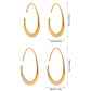 Simple European And American Style Oval Ear Hook High Profile And Generous Advanced Sense - Earrings So Stylish