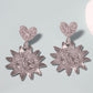 Simple Fashion Alloy SUNFLOWER Heart-shaped Earrings - Heart-shaped Sunflower Earrings Shine Brightly