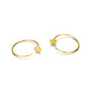 Simple Fashion Gold Plated Hoop Earrings - Shiny Hoops That Make Your Ears Smile