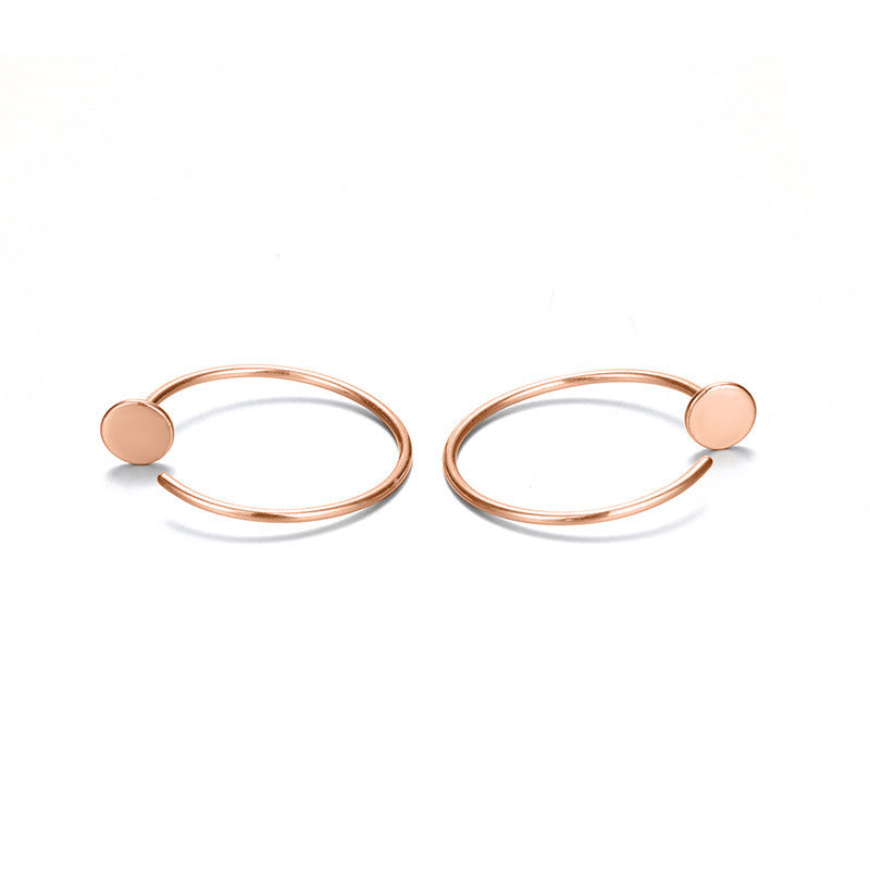 Simple Fashion Gold Plated Hoop Earrings - Shiny Hoops That Make Your Ears Smile