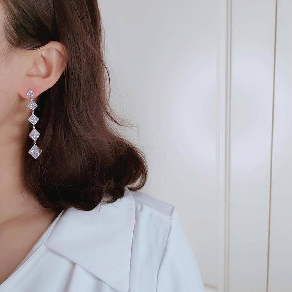 White Gold Inlay Copper Jewelry for Women Perfect Gift in the United States - Tassel Earrings That Make You Feel Like