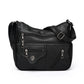 Simple Fashion Shoulder Crossbody Bag with Sandwich Pocket and Zipper - Teleplus simple fashion shoulder crossbody bag