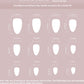 Simple French White Nail Stickers for Ladies Wear Armor Style - simple french white wear armor