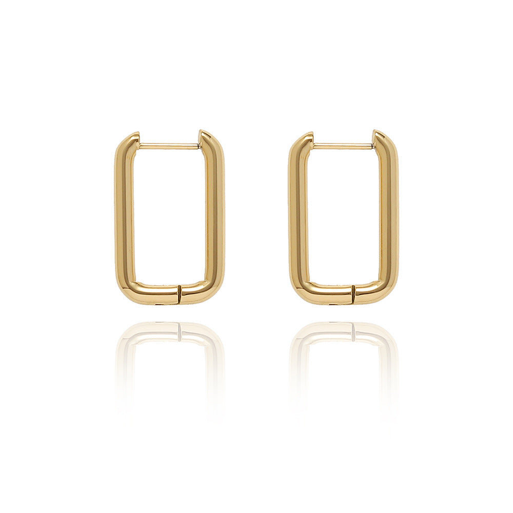 Simple Functional Square Ear Clip Earrings - Square Ear Clips That Won’t Be Square About Style