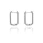 Square Ear Earrings in Gold Silver Titanium Steel for United States and CHF - Clips That Won’t Be About Style united