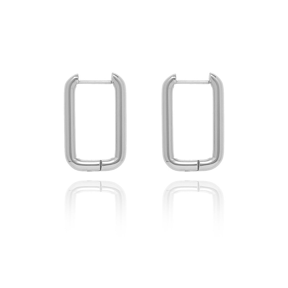 Simple Functional Square Ear Clip Earrings - Square Ear Clips That Won’t Be Square About Style