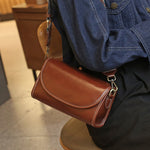 Simple Girl Commuting Cowhide Messenger Bag for Daily - Teleplus simple girl commuting cowhide messenger bag