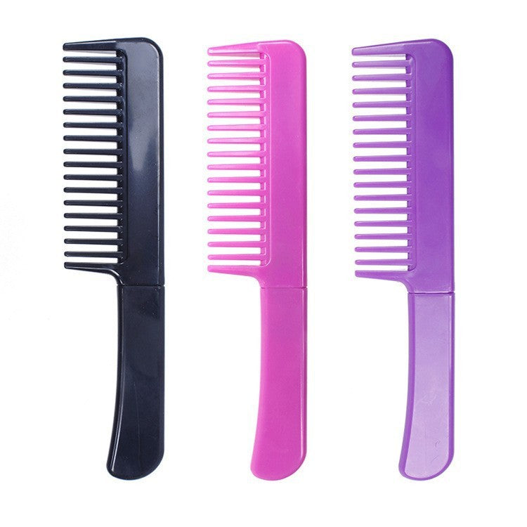 Simple Hairdressing Comb Plastic Multi-color Hair Styling Dense Gear Push Edge Flat - Tame Your Mane with the Simple