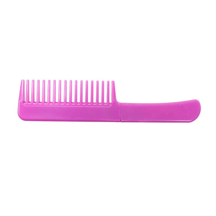 Simple Hairdressing Comb Plastic Multi-color Hair Styling Dense Gear Push Edge Flat - Tame Your Mane with the Simple