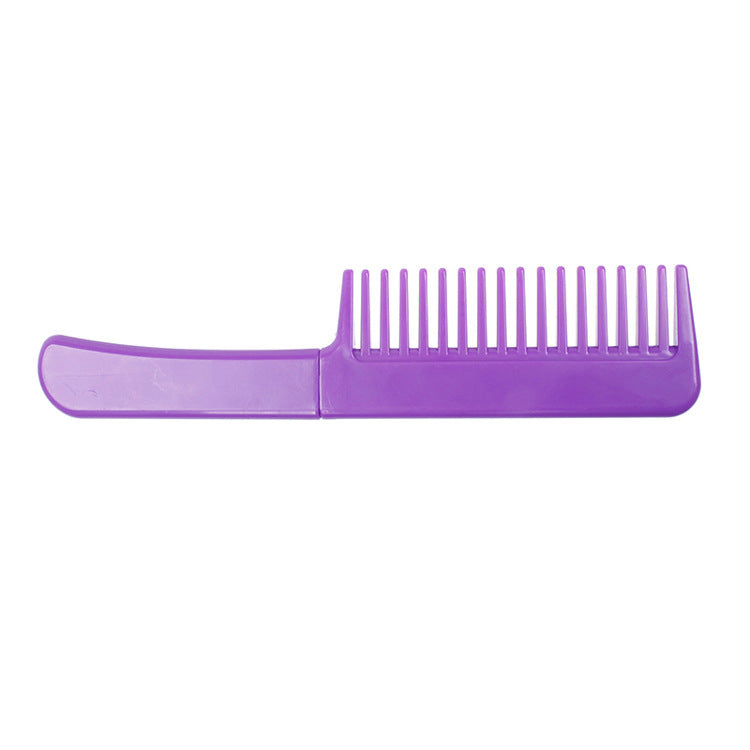 Simple Hairdressing Comb Plastic Multi-color Hair Styling Dense Gear Push Edge Flat - Tame Your Mane with the Simple