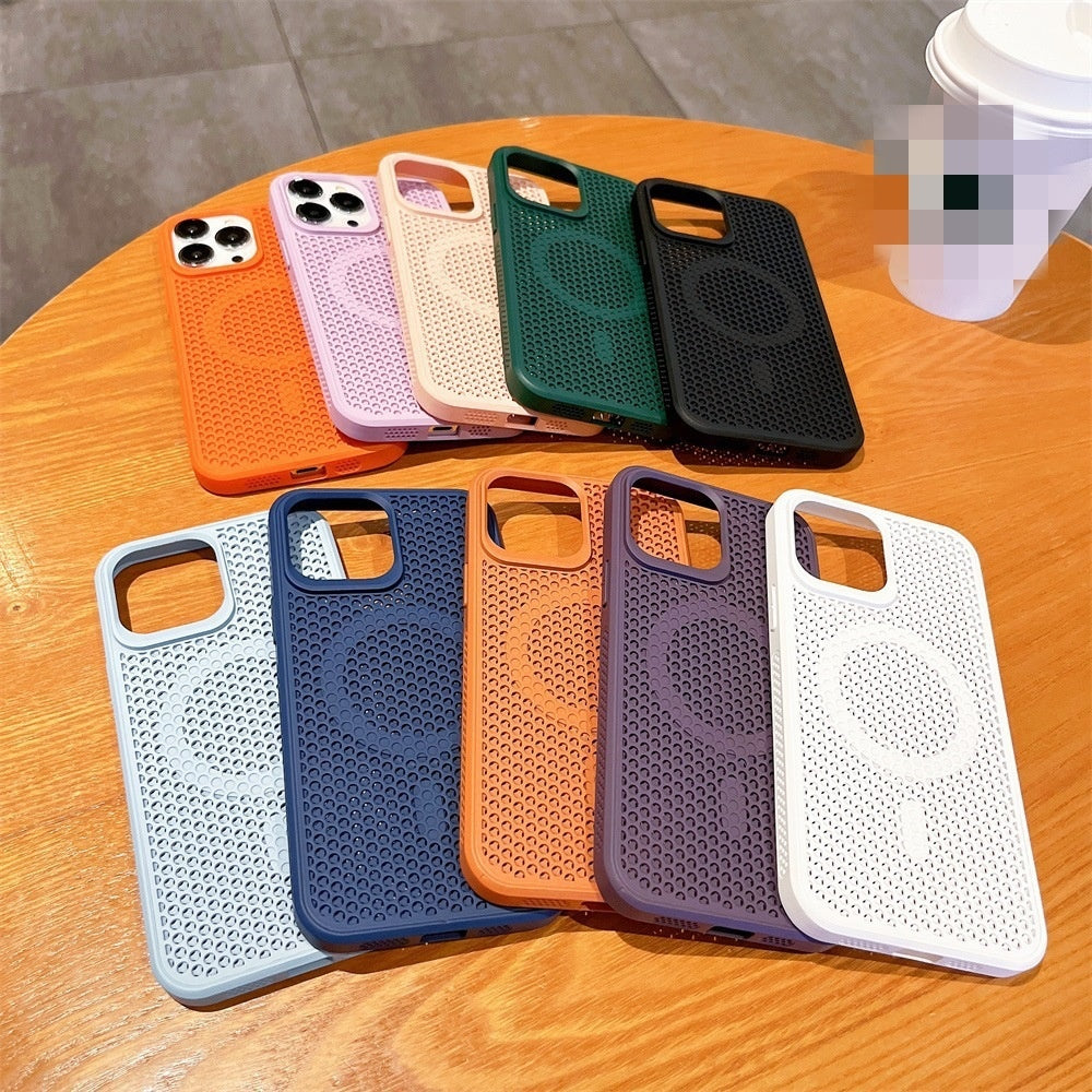 Simple Honeycomb Mesh Breathable Heat Dissipation Phone Case - Simple Honeycomb Mesh Phone Case for Heat Dissipation