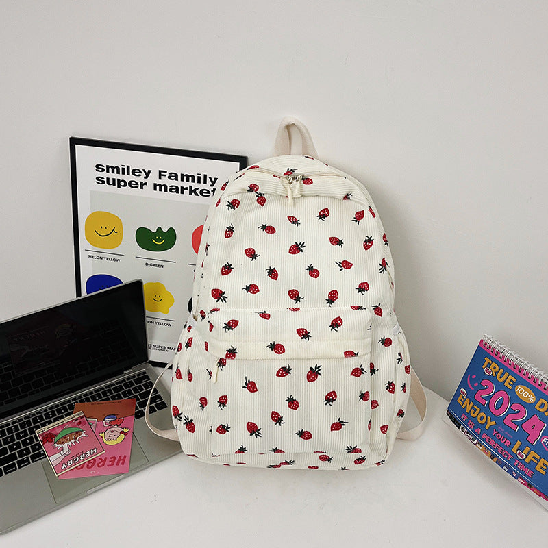 Simple Japanese Style Backpack for Students Outdoor Schoolbag with Changing Pocket - Teleplus backpack simple japanese