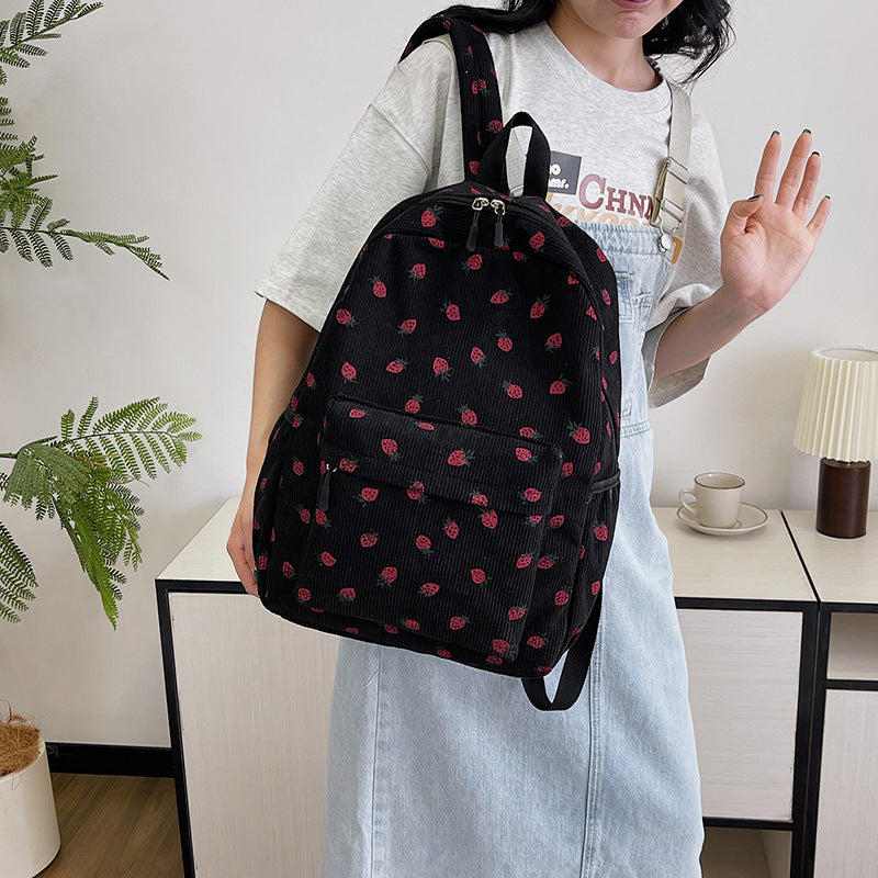 Simple Japanese Style Backpack for Students Outdoor Schoolbag with Changing Pocket - Teleplus backpack simple japanese