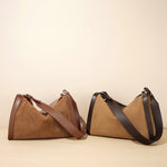 Simple Large Capacity Leather Bag with Matte Finish for Daily - Teleplus matte leather simple large capacity