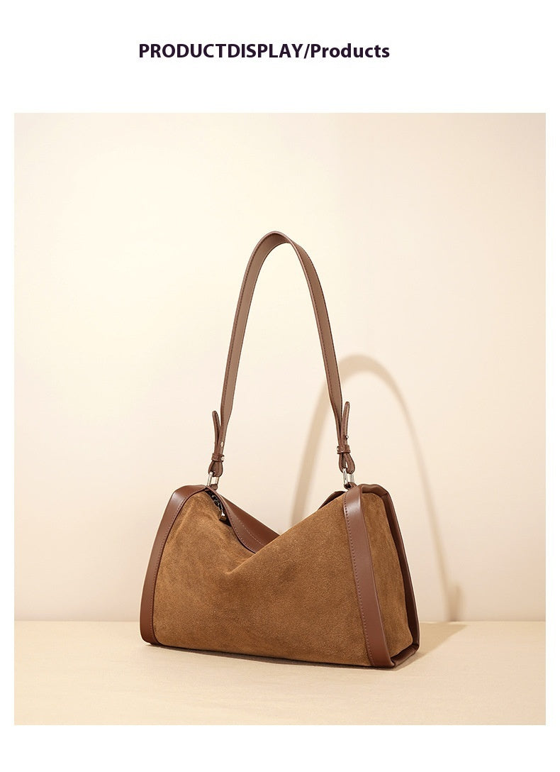 Simple Large Capacity Leather Bag with Matte Finish for Daily - Teleplus matte leather simple large capacity