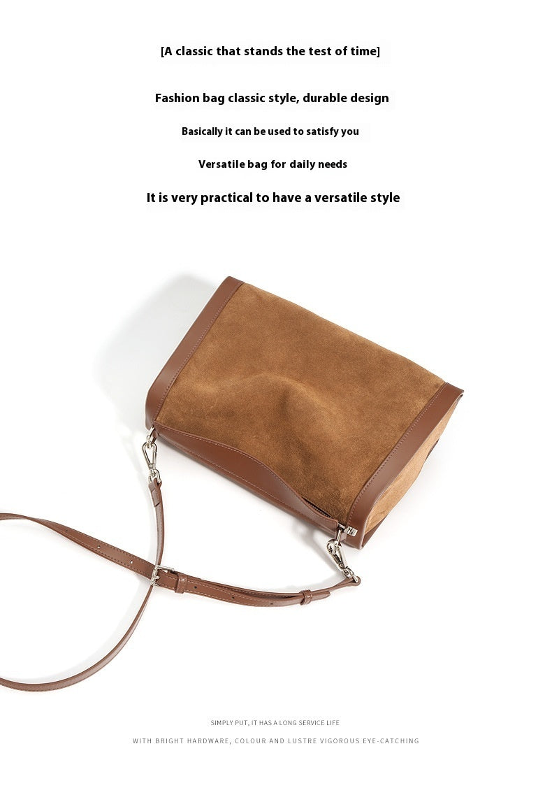 Simple Large Capacity Leather Bag with Matte Finish for Daily - Teleplus matte leather simple large capacity