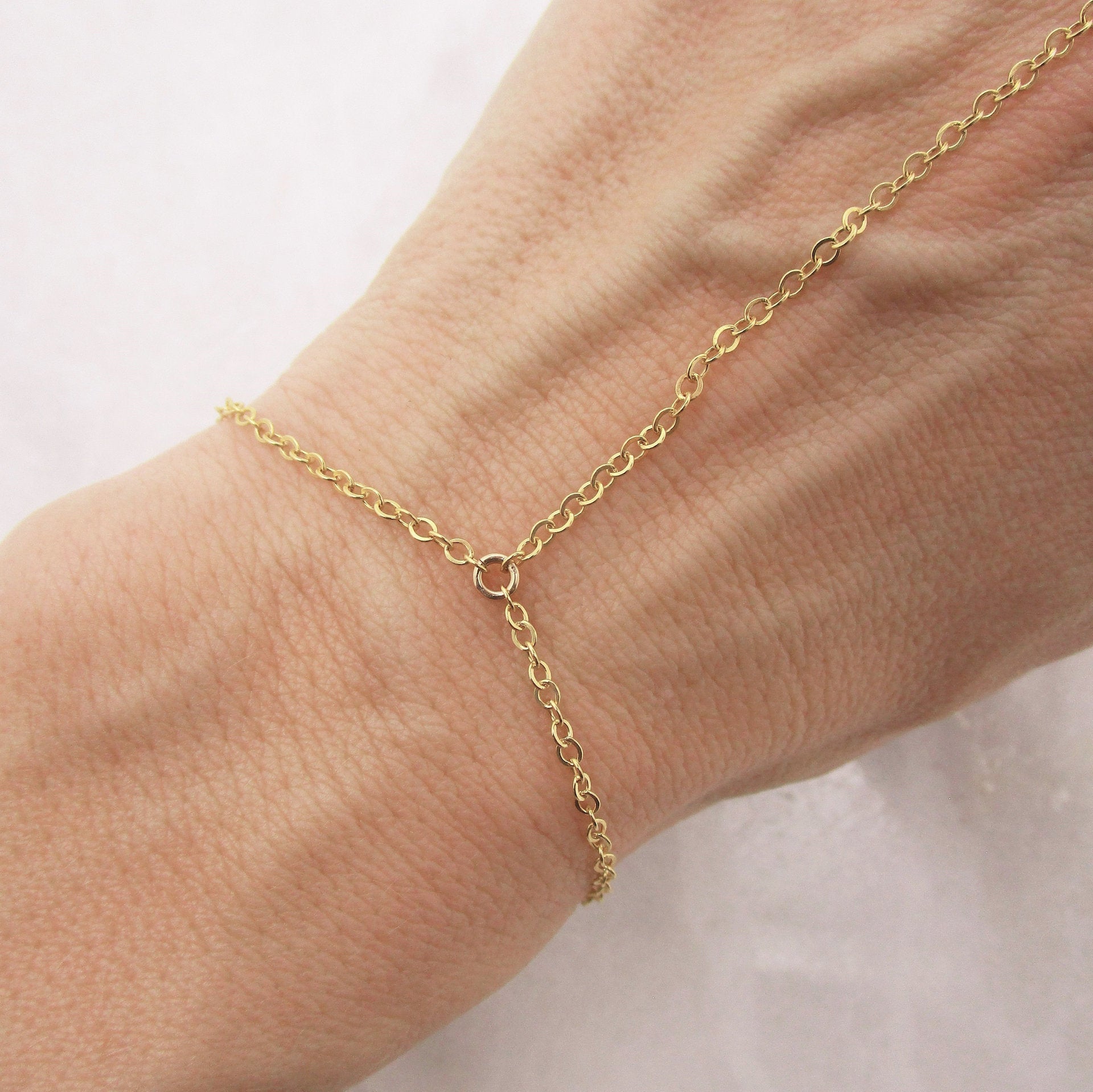 Simple Mitten-type Bracelet Ring Chain Fashion - Simple Mitten-type Bracelet Ring Chain Fashion Jewelry