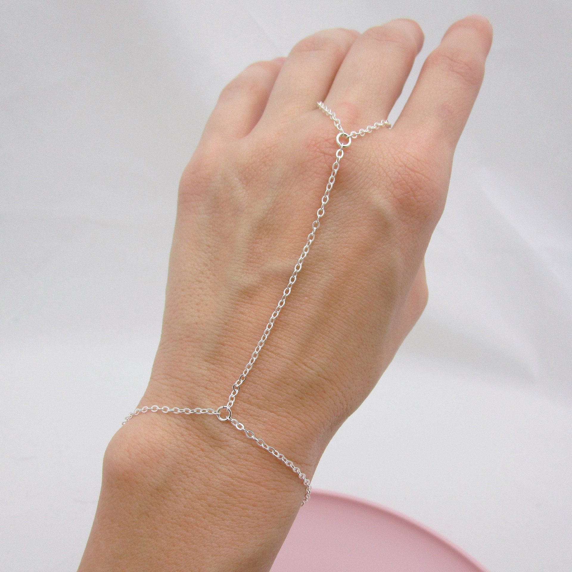 Simple Mitten-type Bracelet Ring Chain Fashion - Simple Mitten-type Bracelet Ring Chain Fashion Jewelry