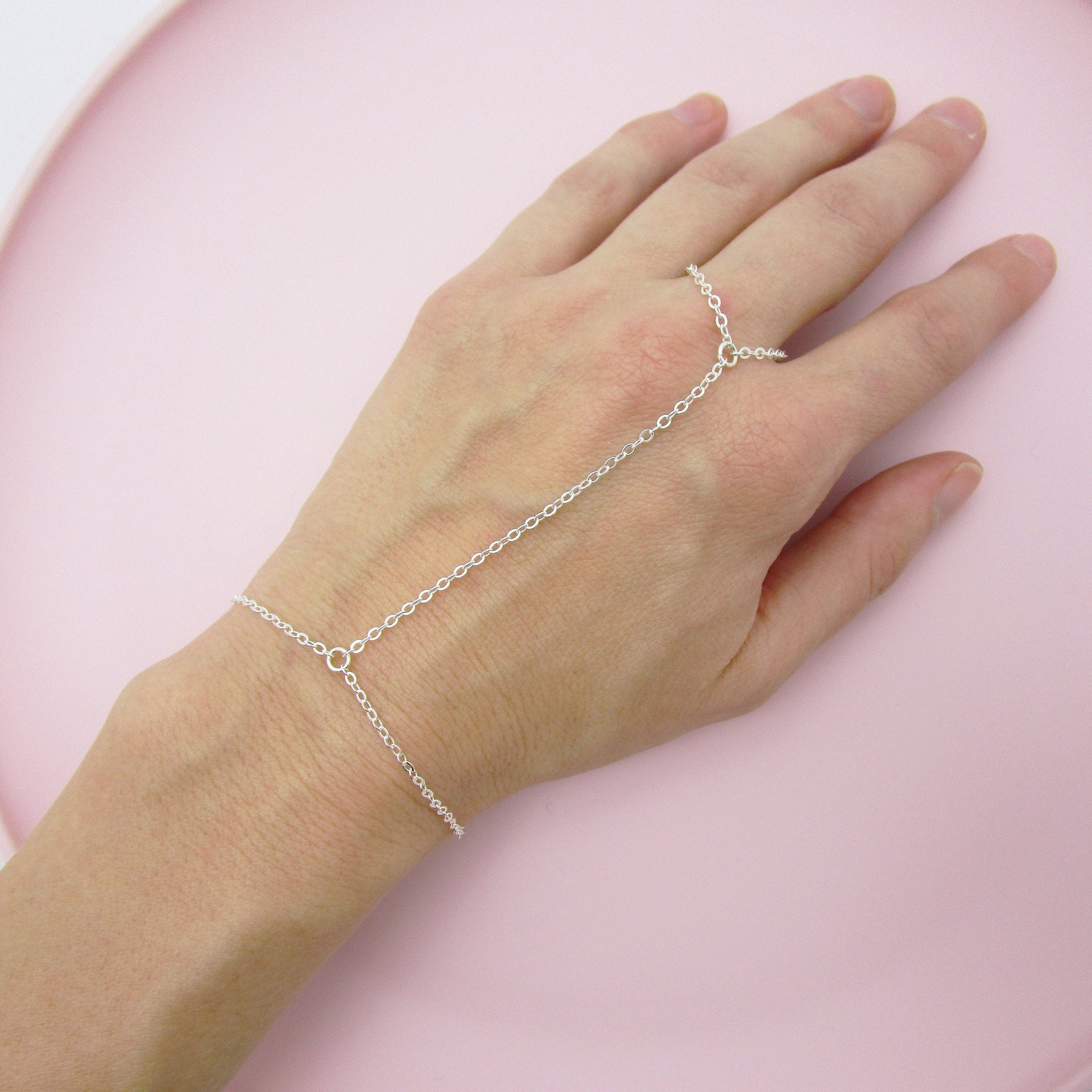 Simple Mitten-type Bracelet Ring Chain Fashion - Simple Mitten-type Bracelet Ring Chain Fashion Jewelry