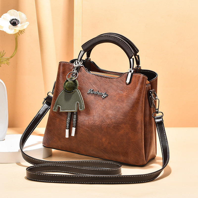 Simple Retro Small Crossbody Bag for Women with Multiple Color Options - simple retro small handbag women