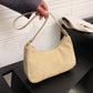 Simple Shoulder Handbag with Trendy Armpit Style and Solid Polyester Colors - style armpit trendy simple shoulder