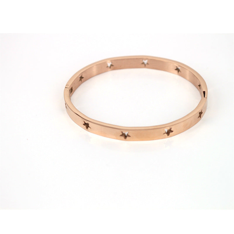 Simple Stainless Steel Hollow XINGX Bracelet - Simple Stainless Steel Hollow XINGX Bracelet for All