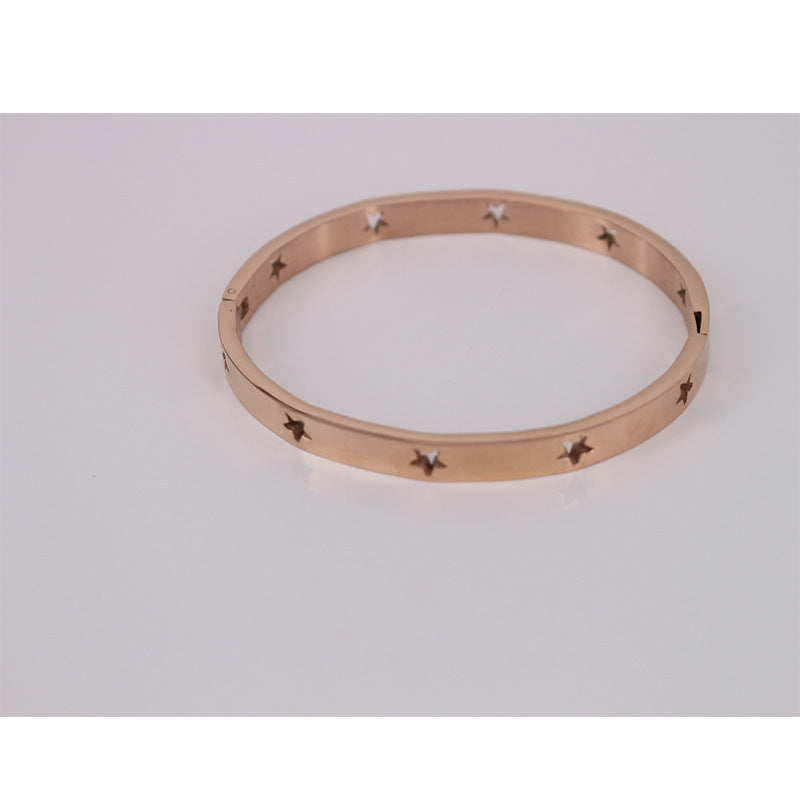 Simple Stainless Steel Hollow XINGX Bracelet - Simple Stainless Steel Hollow XINGX Bracelet for All