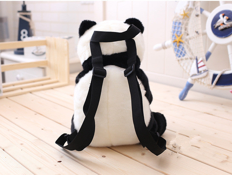 Simulation panda doll backpack - Panda Power: Plush Doll Backpack for School Adventures