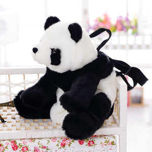 Simulation panda doll backpack - Panda Power: Plush Doll Backpack for School Adventures