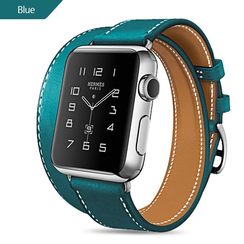 Single and double lap Leather Wristband - Leather Wristbands for Apple Watch: Classy and Sassy