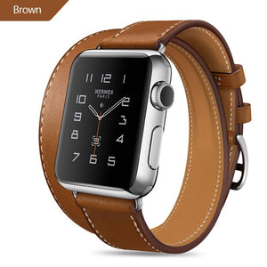 Single and double lap Leather Wristband - Leather Wristbands for Apple Watch: Classy and Sassy