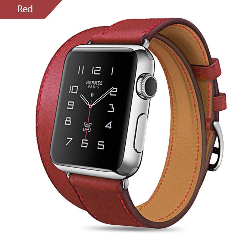 Single and double lap Leather Wristband - Leather Wristbands for Apple Watch: Classy and Sassy