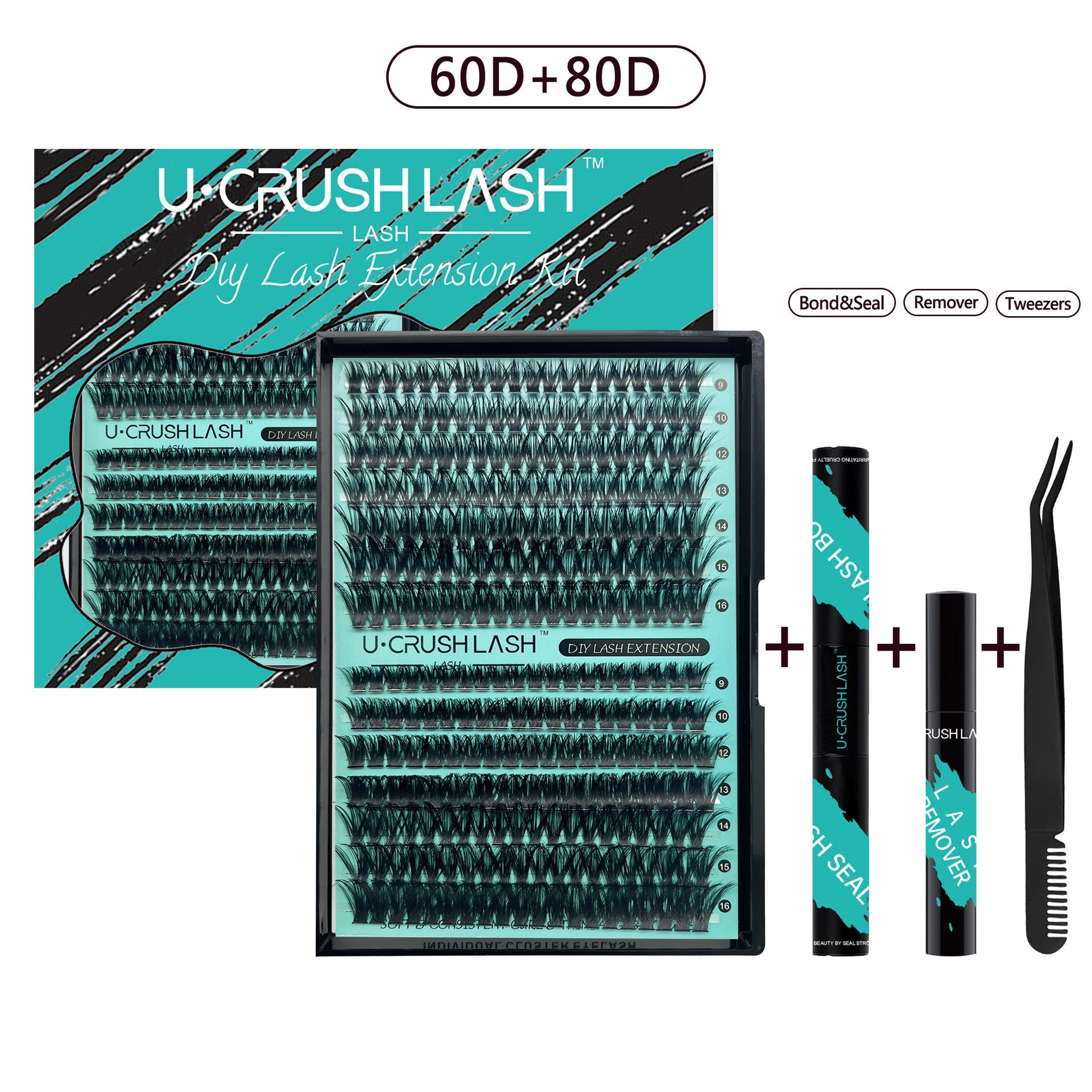 Single Cluster False Eyelashes for All Eye Sizes Suitable Eyelash Suit - Teleplus cluster false eyelashes single suit