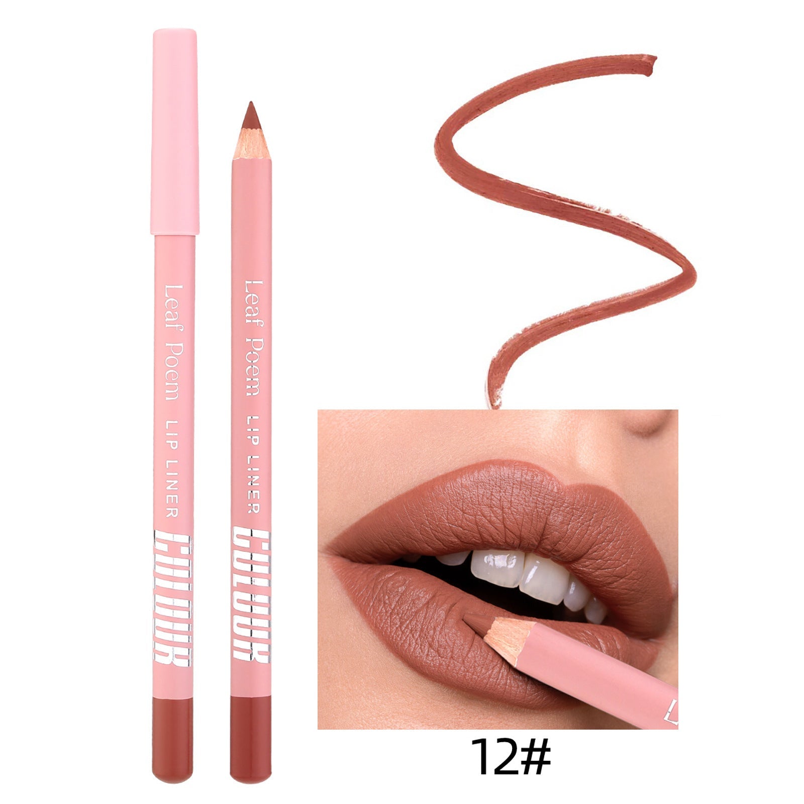 Single Lip Liner for Matte Lipstick and Color Enhancement - Teleplus color matte lipstick lip liner