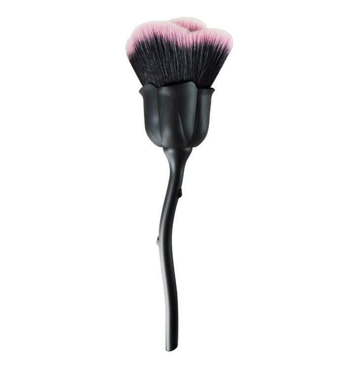 Single Rose Flower Makeup Brush - Single Rose Flower Makeup Brush for Petal-Perfect Glam