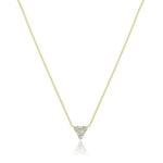 Elegant zircon stone pendant necklace with female copper U-shaped packing - Zircon Single Stone Pendant Necklace