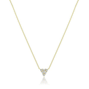 Elegant zircon stone pendant necklace with female copper U-shaped packing - Zircon Single Stone Pendant Necklace
