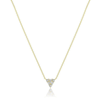Elegant zircon stone pendant necklace with female copper U-shaped packing - Zircon Single Stone Pendant Necklace