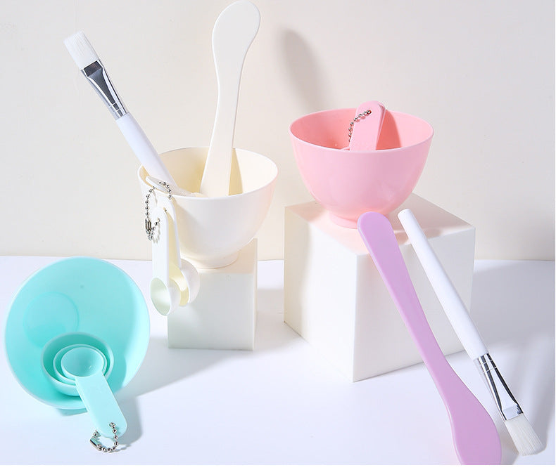 Portable Solid Color DIY Mask Bowls Set in Pink and Green - Craft Beauty with the Bowl portable solid color diy mask