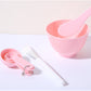 Portable Solid Color DIY Mask Bowls Set in Pink and Green - Craft Beauty with the Bowl portable solid color diy mask