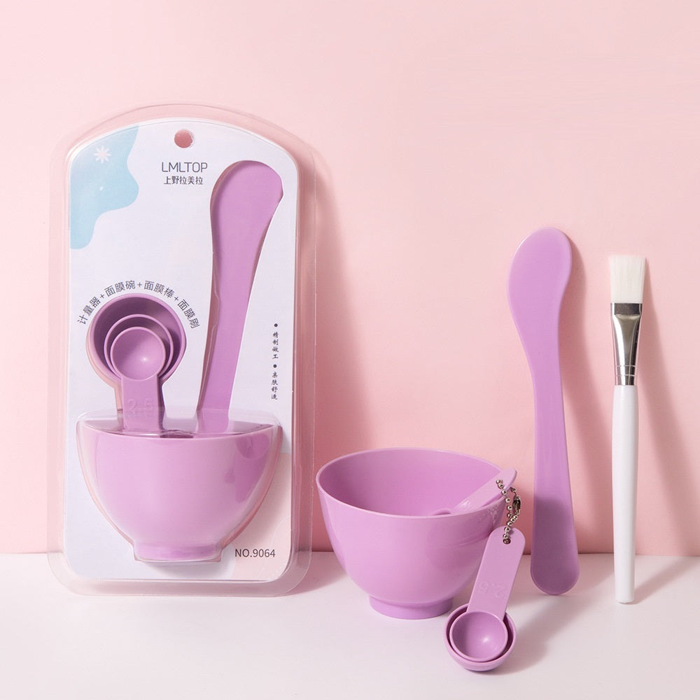 Portable Solid Color DIY Mask Bowls Set in Pink and Green - Craft Beauty with the Bowl portable solid color diy mask