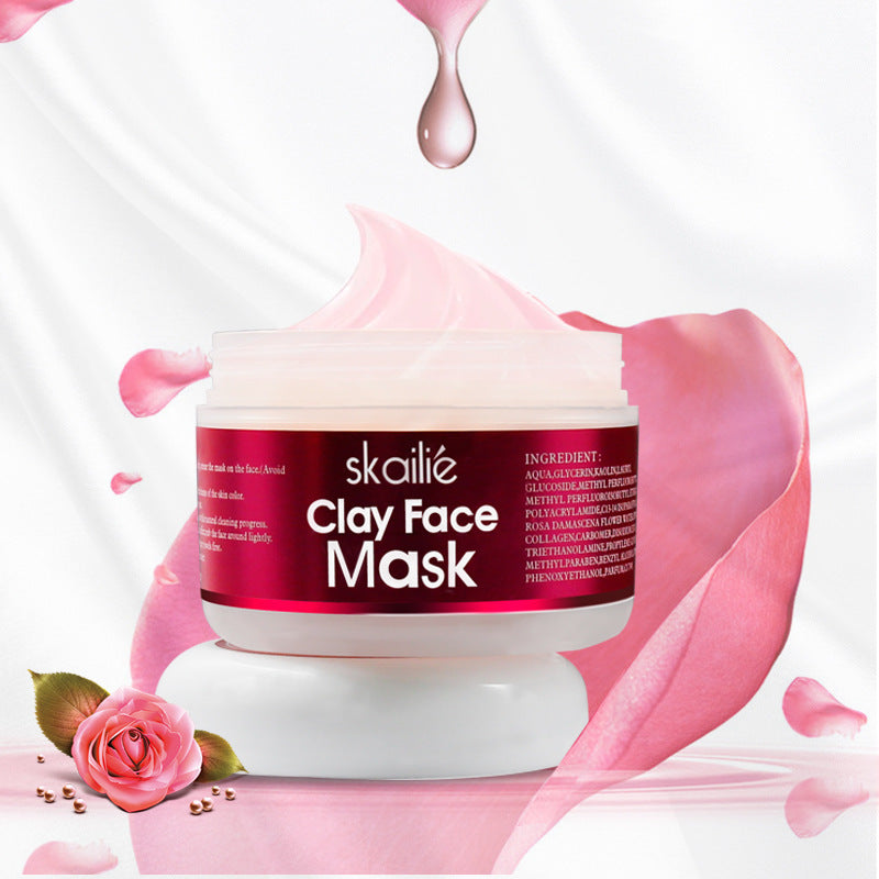 Skallie Clay Face Rose Clean Skin Repair Mask