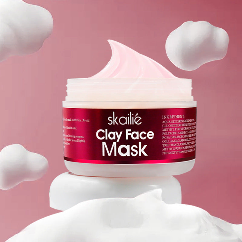 Skallie Clay Face Rose Mask for Skin Repair and Oil Control - Flawless Petal skallie clay face rose skin repair mask