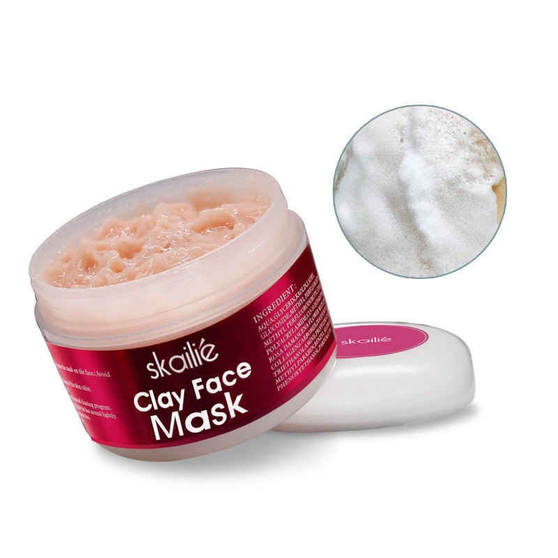 Skallie Clay Face Rose Clean Skin Repair Mask