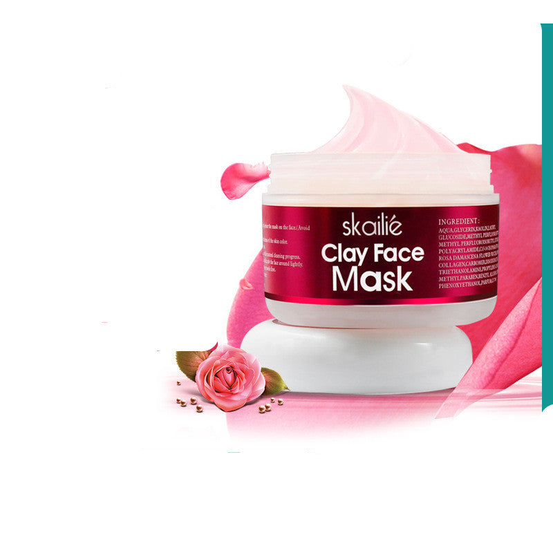 Skallie Clay Face Rose Clean Skin Repair Mask