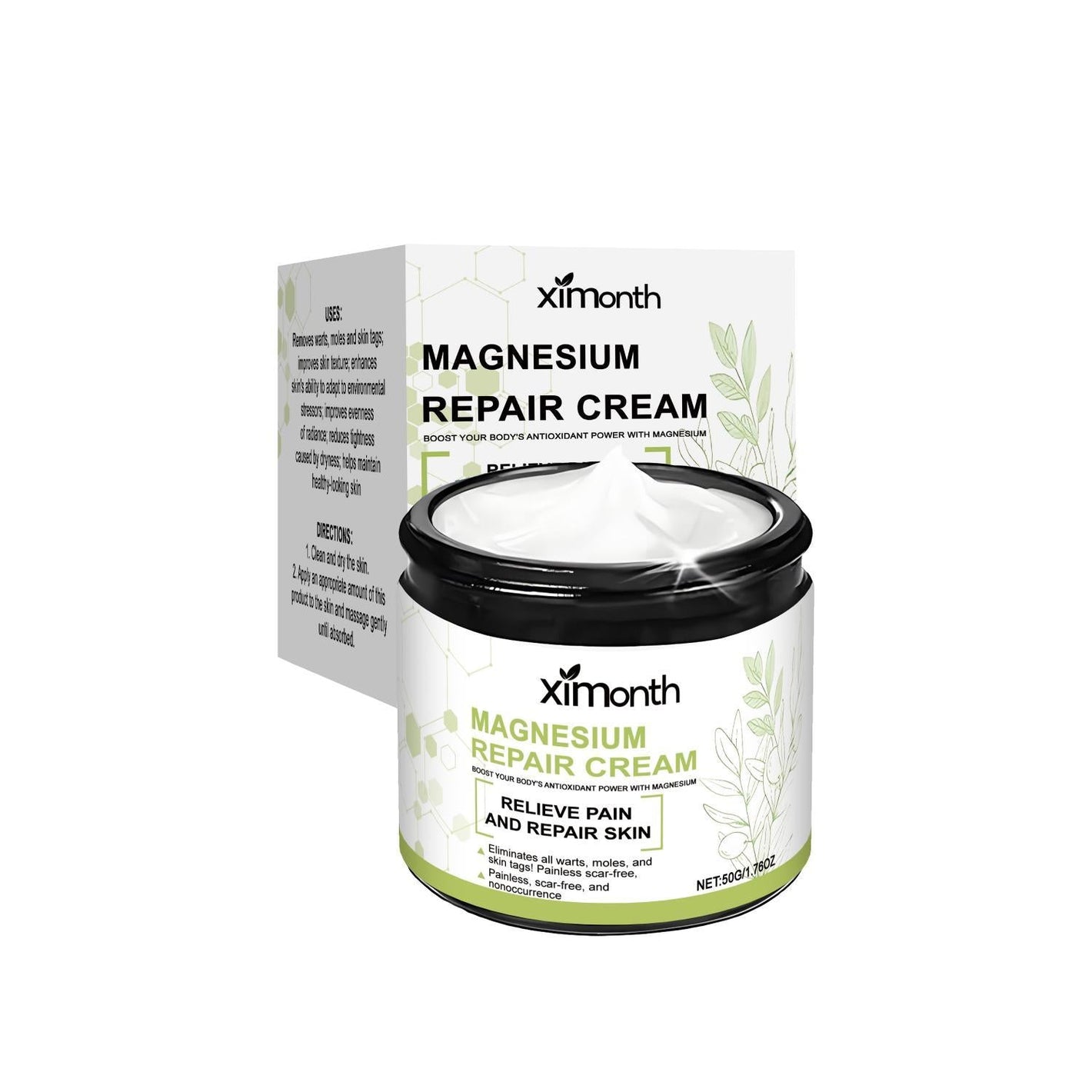 Skin Magnesium Cream with Mint and Aesculus Chinensis for Soothing Hydration - Teleplus skin magnesium cream aesculus