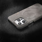 Skin-sensitive Sheepskin Magnetic Phone Case Drop-resistant Protective Cover - Sheepskin Magnetic Suction Phone Case